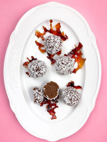 Hausgemachte Bananenpralinen