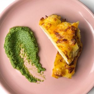 Gebackene Hähnchenfilet mit Ananas