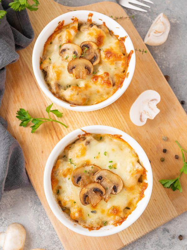 Pilz-Julienne mit cremiger Béchamelsauce