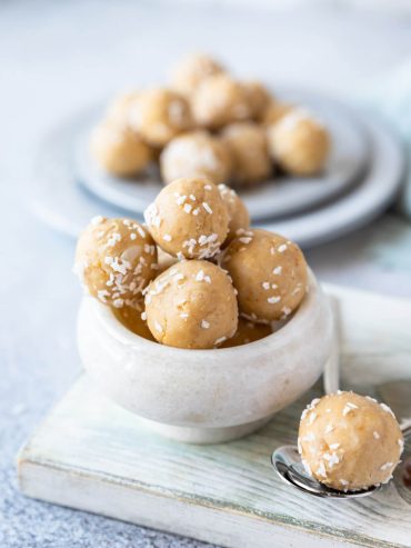 Energiekugeln mit Kichererbsen und Erdnussbutter