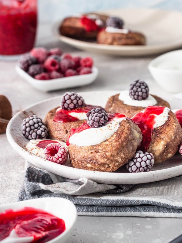 Schoko-Quarkküchlein (Syrniki mit Kakao)