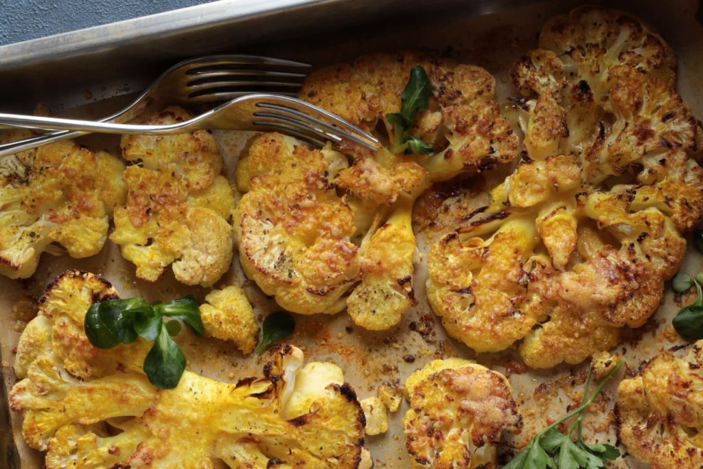 Gebackener Blumenkohl mit Gewürzen