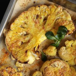 Gebackener Blumenkohl mit Gewürzen