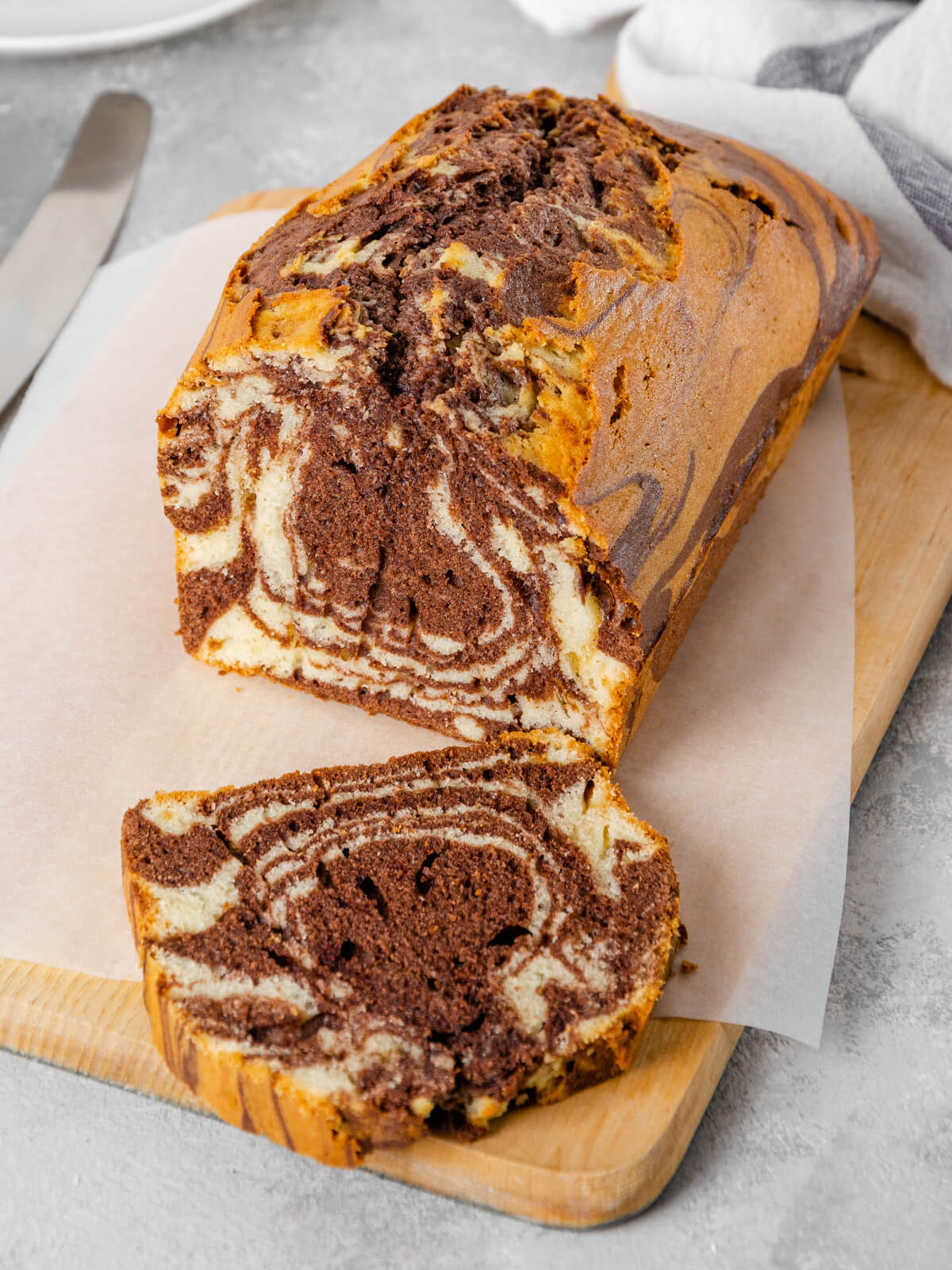 Marmorkuchen mit Orangennote