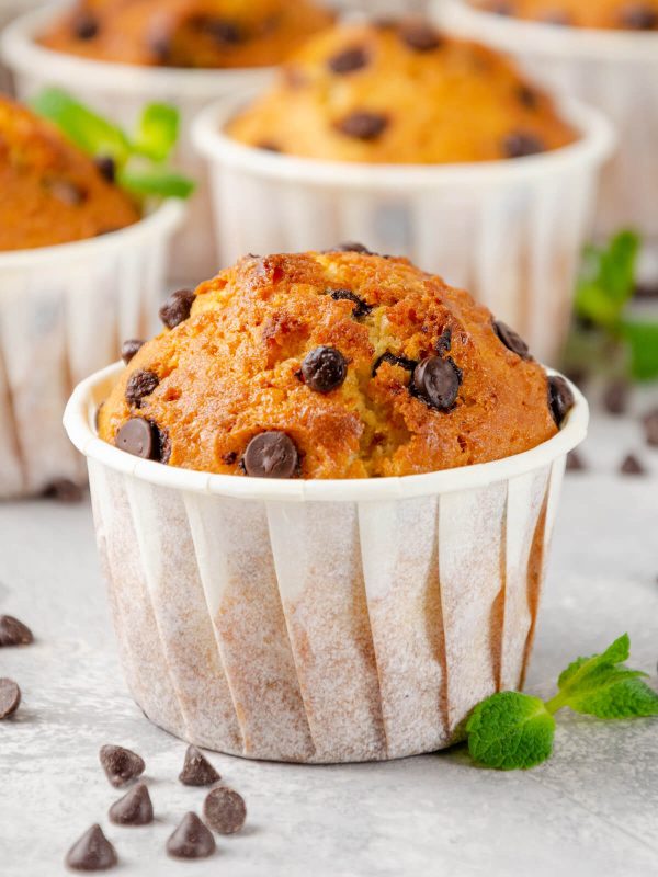 Vanille-Muffins mit Schokoladenstückchen