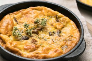 Pilz-Frittata (mit Champignons und Käse)