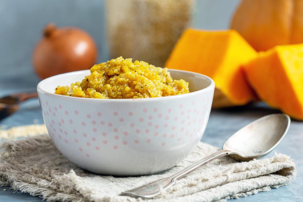 Quinoa-Kürbis-Bowl