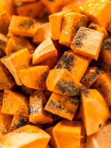 Geröstete Süßkartoffeln im Ofen