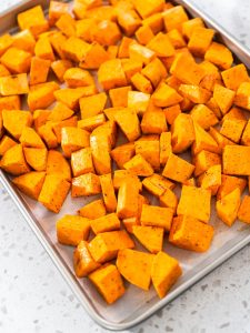 Geröstete Süßkartoffeln im Ofen