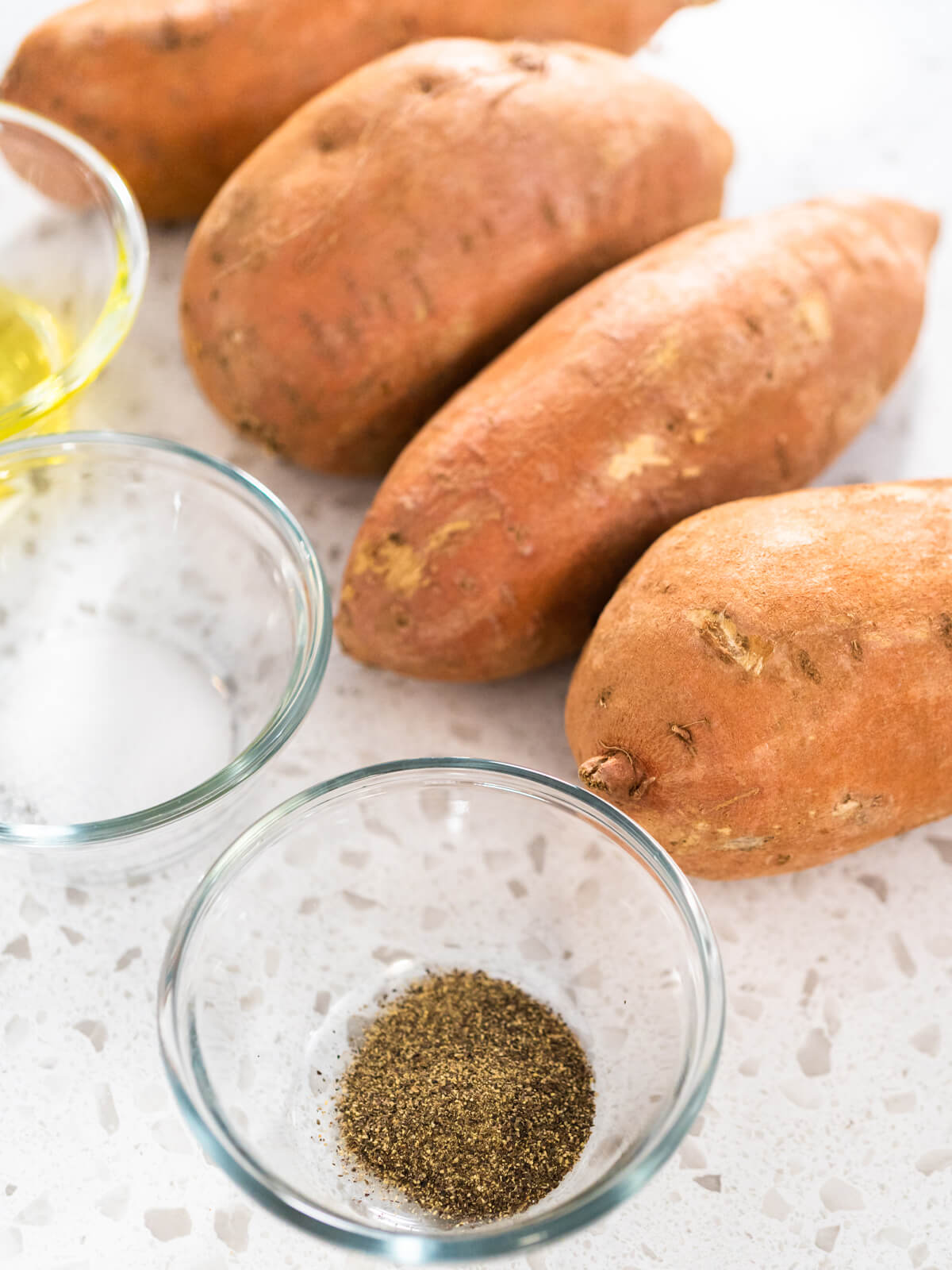 Geröstete Süßkartoffeln im Ofen