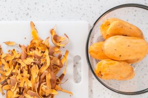 Geröstete Süßkartoffeln im Ofen