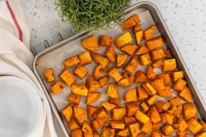 Geröstete Süßkartoffeln im Ofen