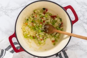 Hühnersuppe mit Nudeln und Gemüse