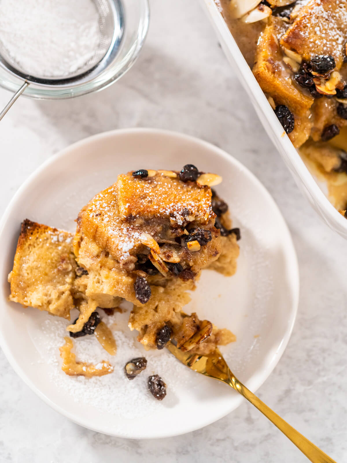 Klassischer American Bread Pudding
