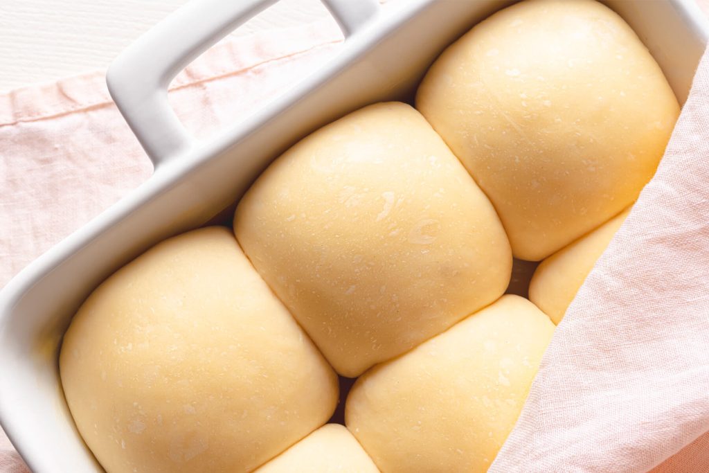 Fluffige Milchbrötchen ohne Kneten