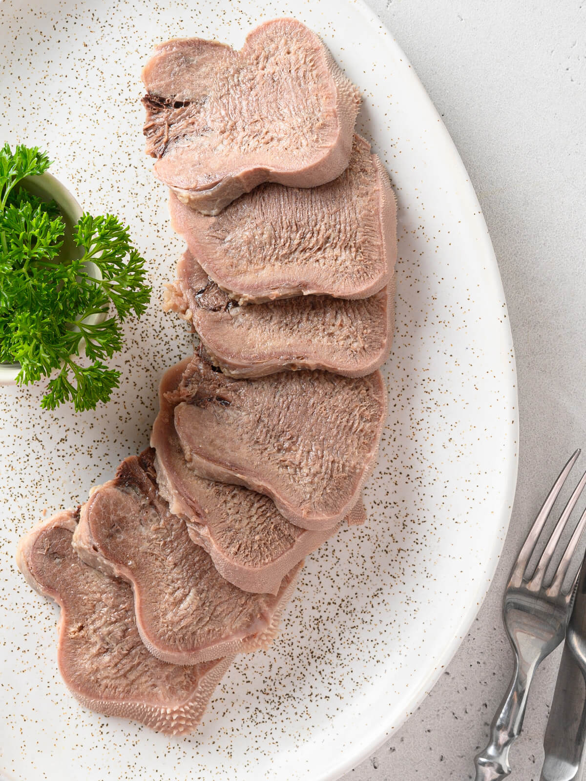 Gekochte Rinderzunge