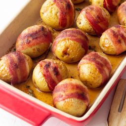 Kartoffeln im Baconmantel