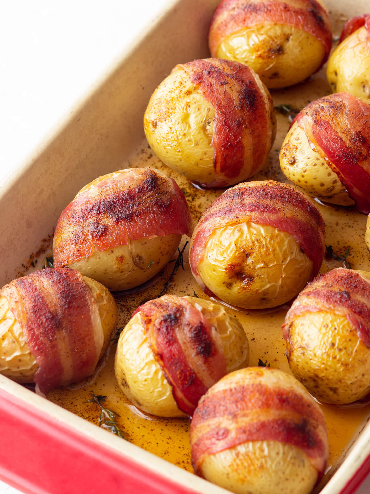 Kartoffeln im Baconmantel