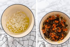 Kartoffelsuppe mit Waldpilzen