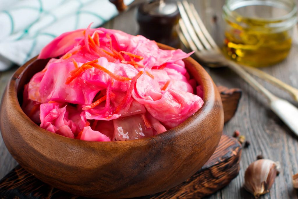 Sauerkraut mit roter Bete