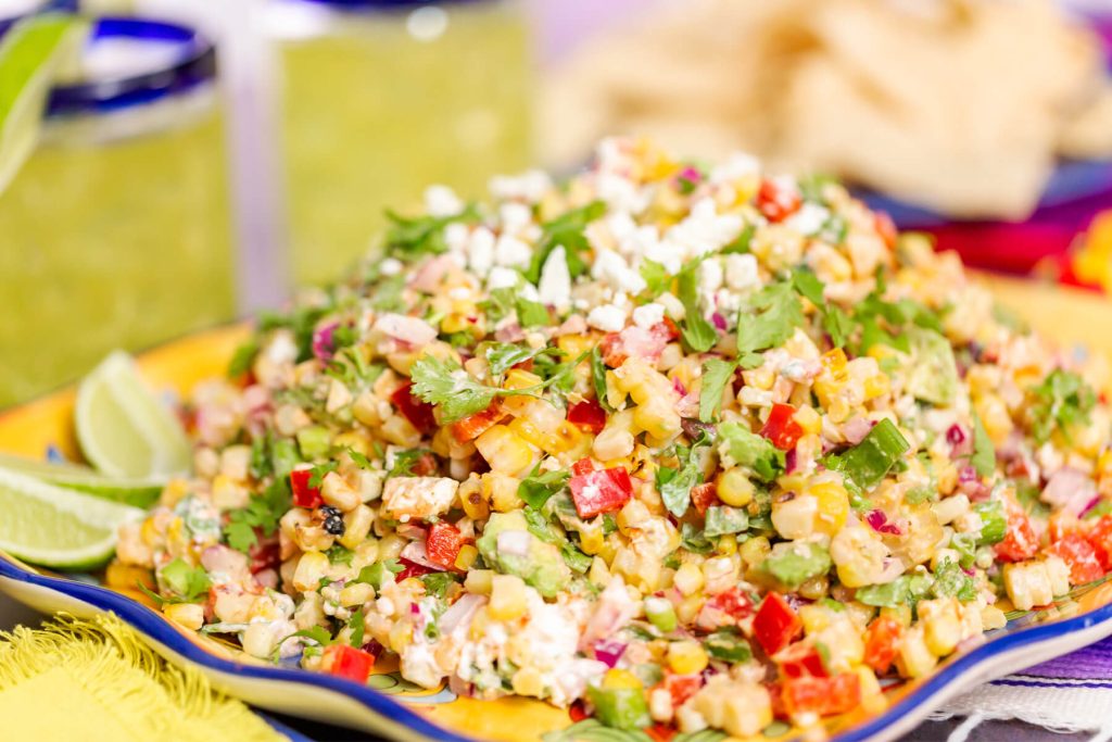 Gegrillter Mais-Salat (Elote)