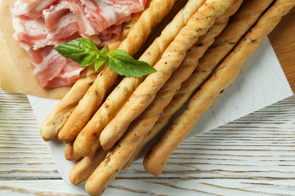 Italienische Grissini mit Kräutern