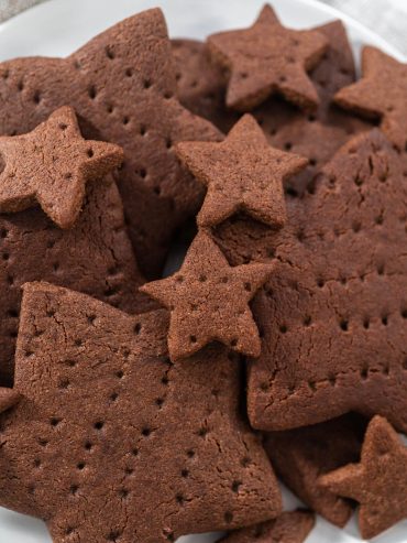 Hausgemachte Graham-Cracker (Vollkorn Schoko-Kekse)