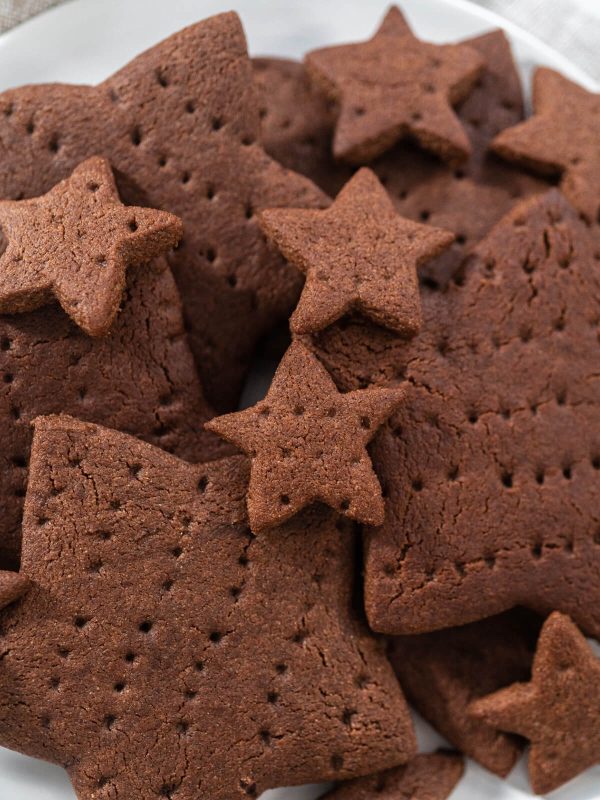 Hausgemachte Graham-Cracker (Vollkorn Schoko-Kekse)