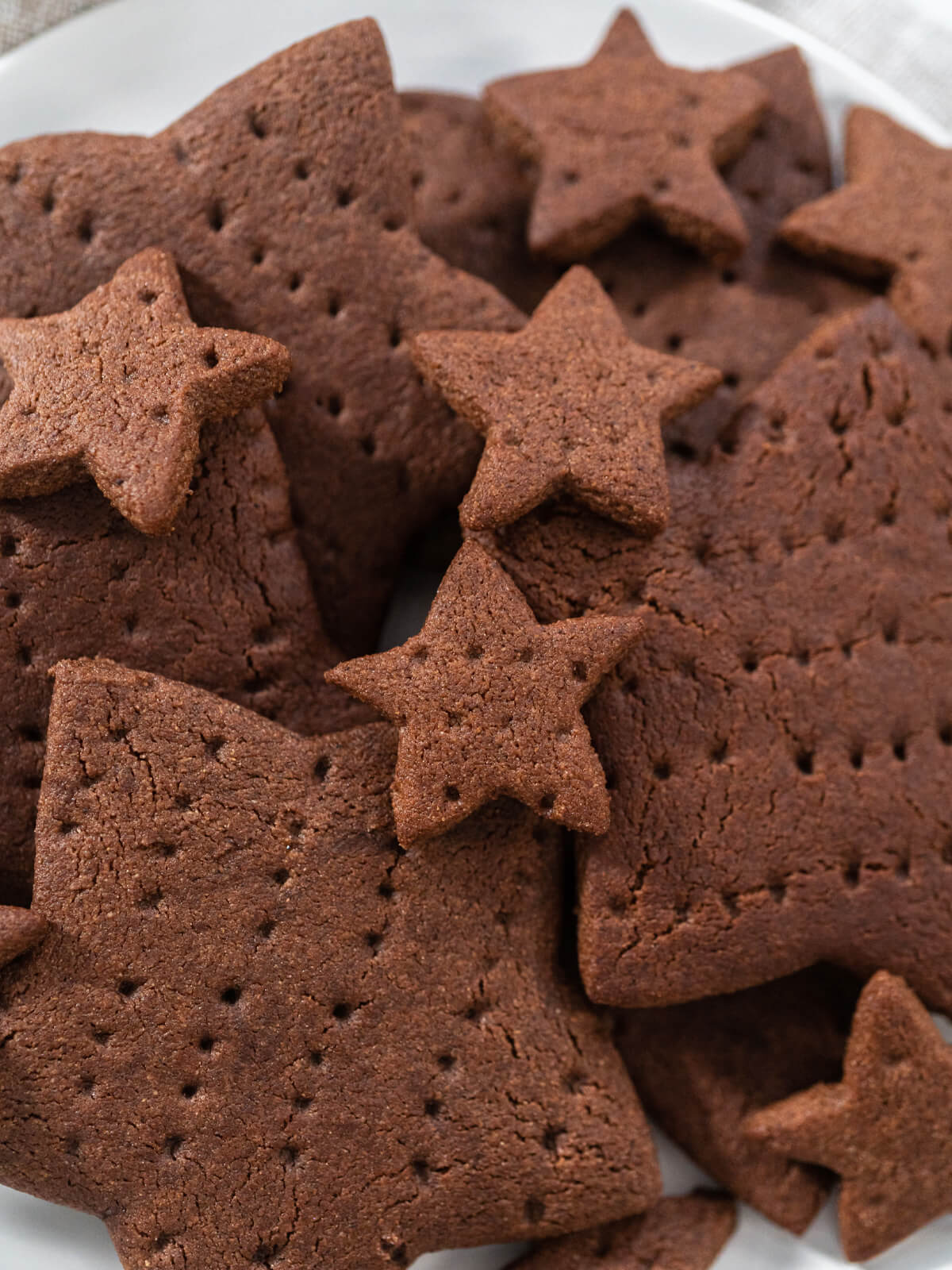 Hausgemachte Graham-Cracker (Vollkorn Schoko-Kekse)