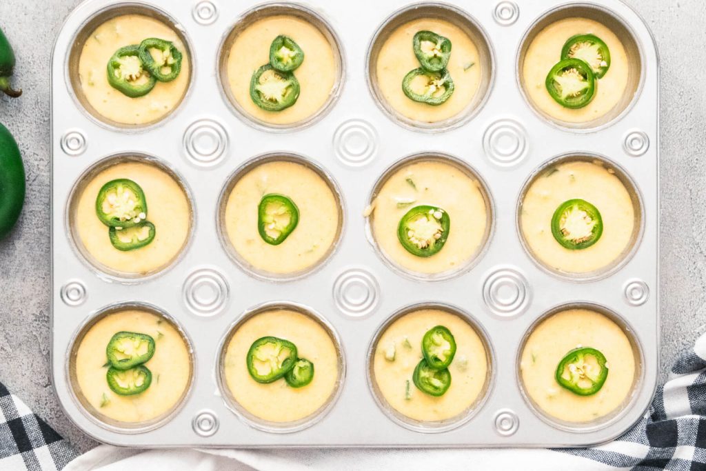 Würzige Jalapeño Maisbrot-Muffins