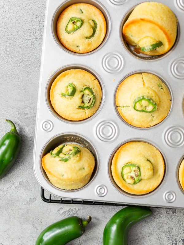 Würzige Jalapeño Maisbrot-Muffins