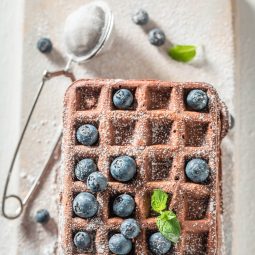 Hausgemachte Schoko-Waffeln