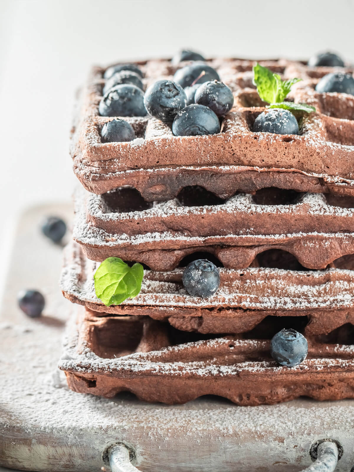 Hausgemachte Schoko-Waffeln