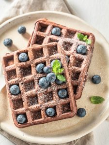 Hausgemachte Schoko-Waffeln