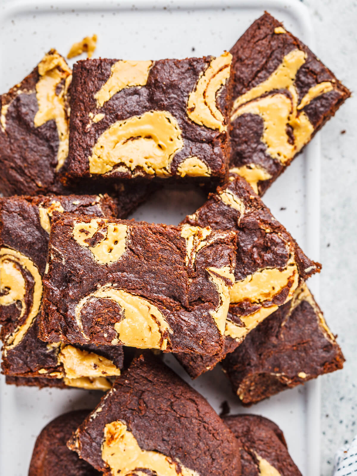 Brownies mit Erdnussbutter und Banane (Vegan Peanut Butter Brownies)