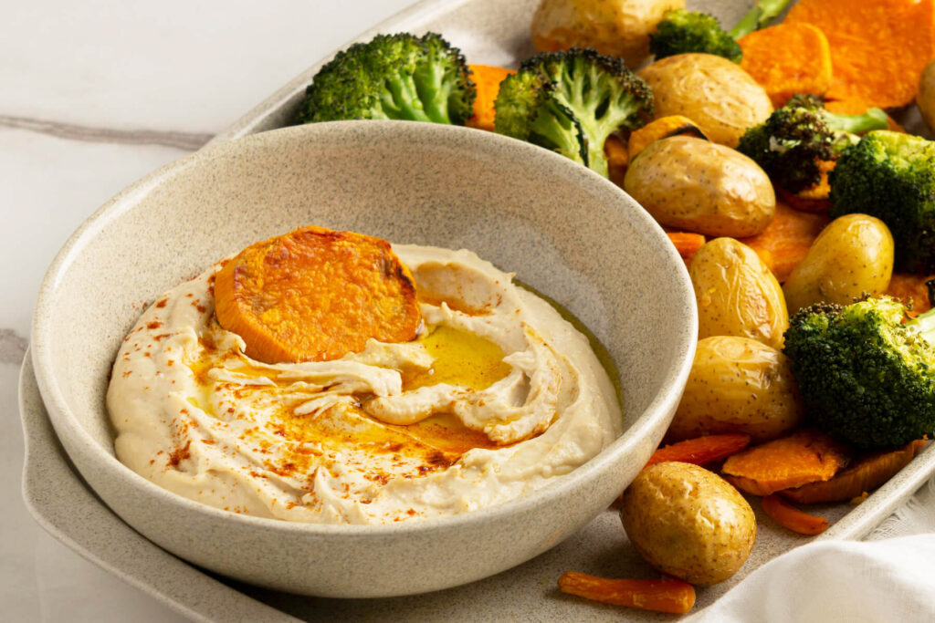 Cremiger Süßkartoffel-Hummus – aromatisch & vegan