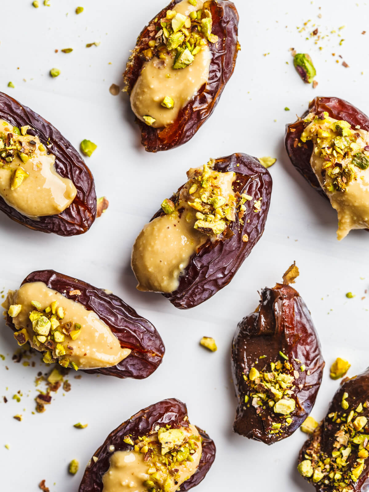 Gefüllte Datteln mit Erdnussbutter