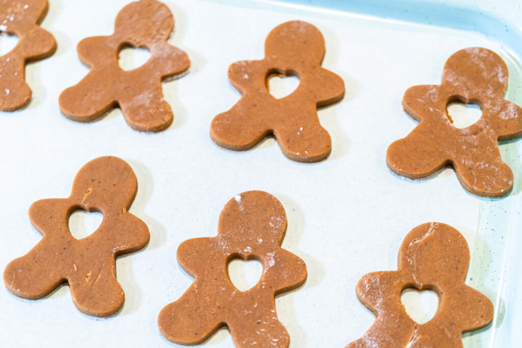 Lebkuchen-Männchen mit Buttercreme