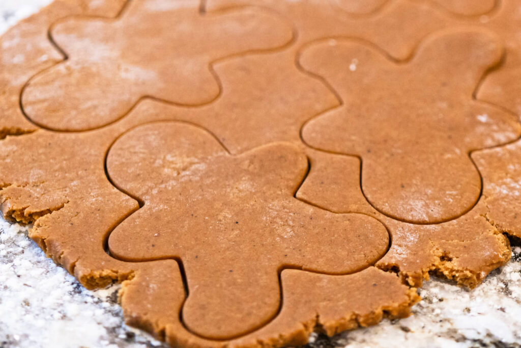 Lebkuchen-Männchen mit Buttercreme