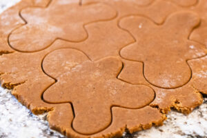 Lebkuchen-Männchen mit Buttercreme