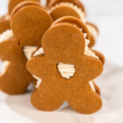 Lebkuchen-Männchen mit Buttercreme