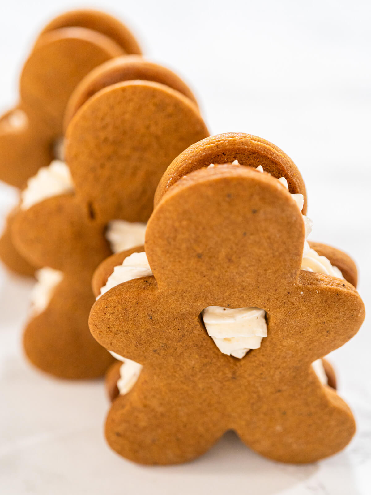 Lebkuchen-Männchen mit Buttercreme
