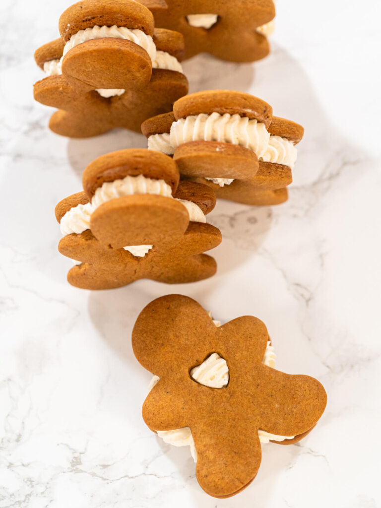 Lebkuchen-Männchen mit Buttercreme