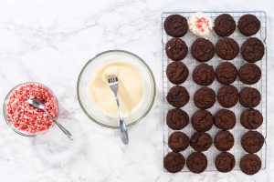 Doppelte Schoko-Pfefferminz-Kekse (Peppermint Chocolate Cookies)