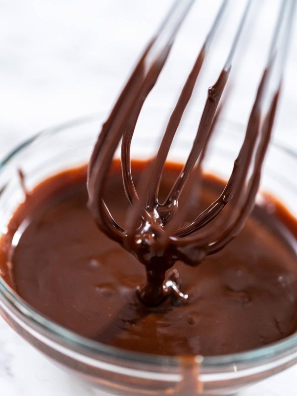 Perfekte hausgemachte Schokoladenganache