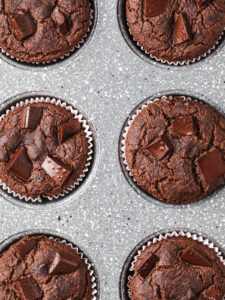 Saftige Schoko-Muffins mit Kokosmilch