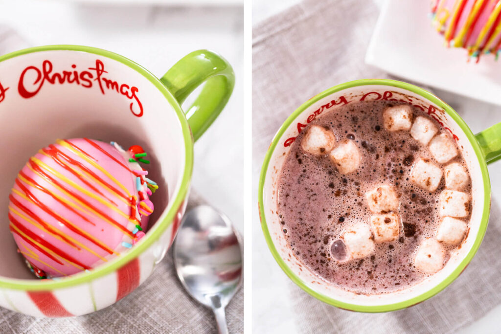 Schokobomben mit Marshmallow-Füllung (Hot Chocolate Bombs)