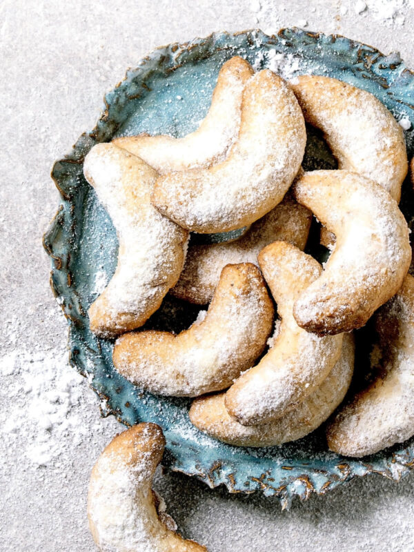 Vanillekipferl - Vanille Weihnachtskekse mit Mandeln
