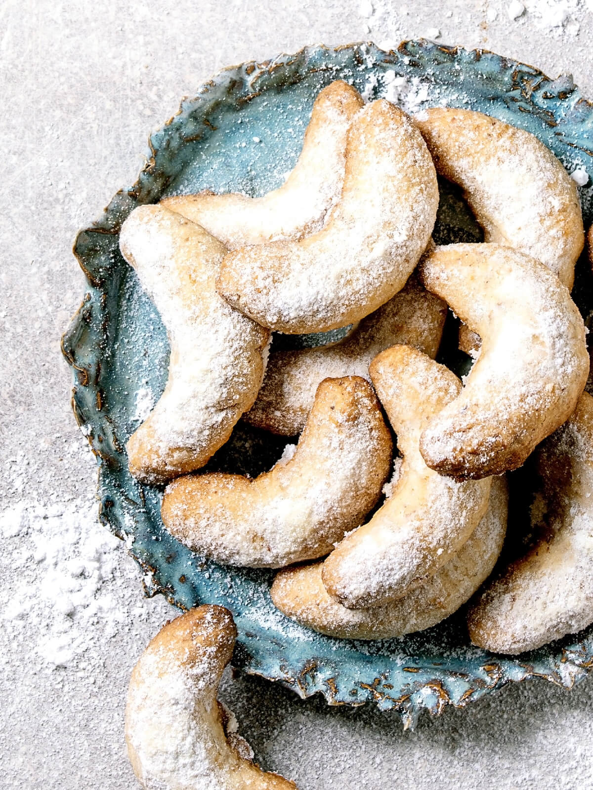Vanillekipferl - Vanille Weihnachtskekse mit Mandeln