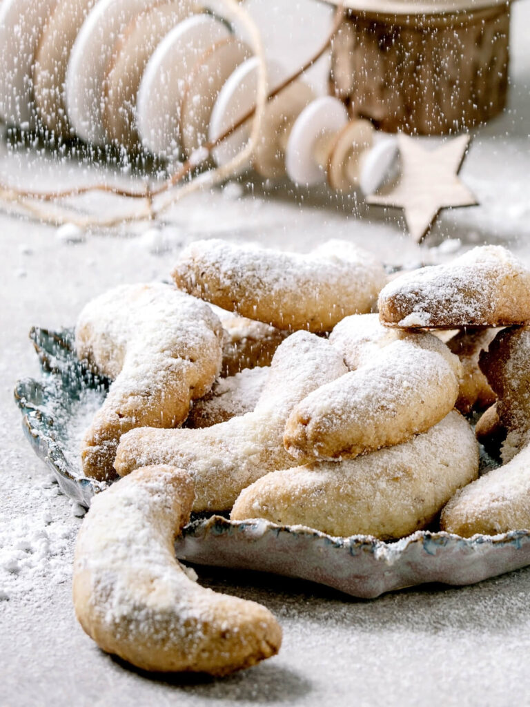 Vanillekipferl - Vanille Weihnachtskekse mit Mandeln